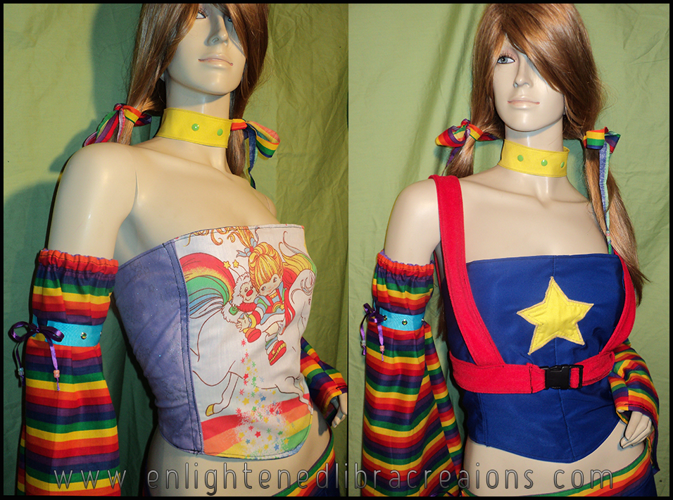 Reversible RainbowBrite Corset