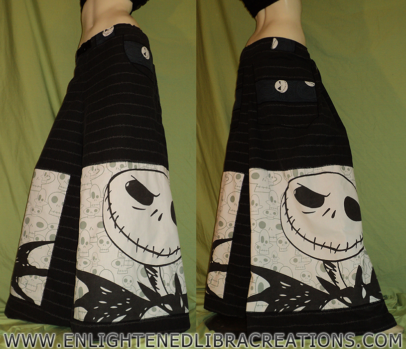 Glow in the Dark Jack Skellington Phat Pants