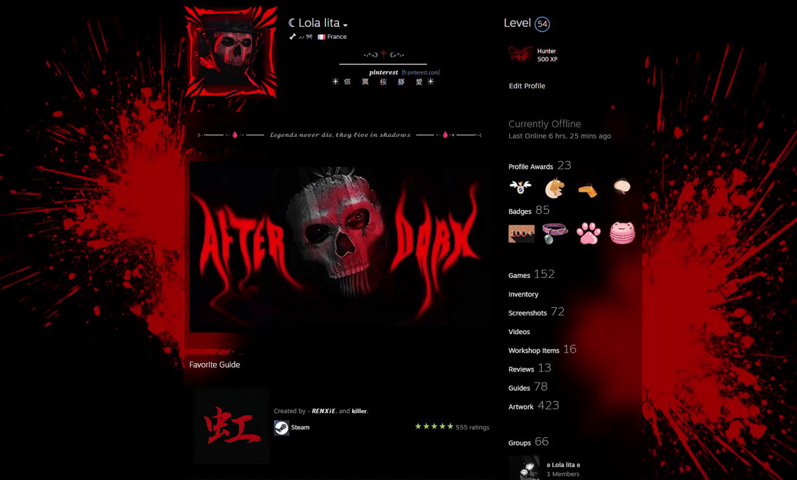 Lola // Ghost COD Steam Profile Design by LolalitaDesign on DeviantArt