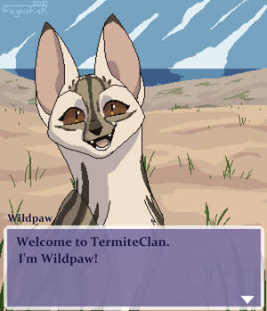 Wildpaw first meeting|fake screenshot|