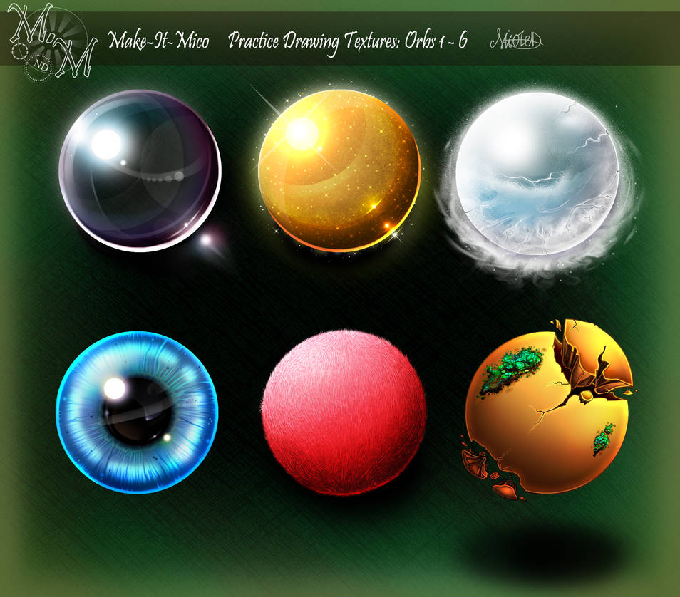 Me Drawing Some Texture Orbs by Make-It-Mico on DeviantArt