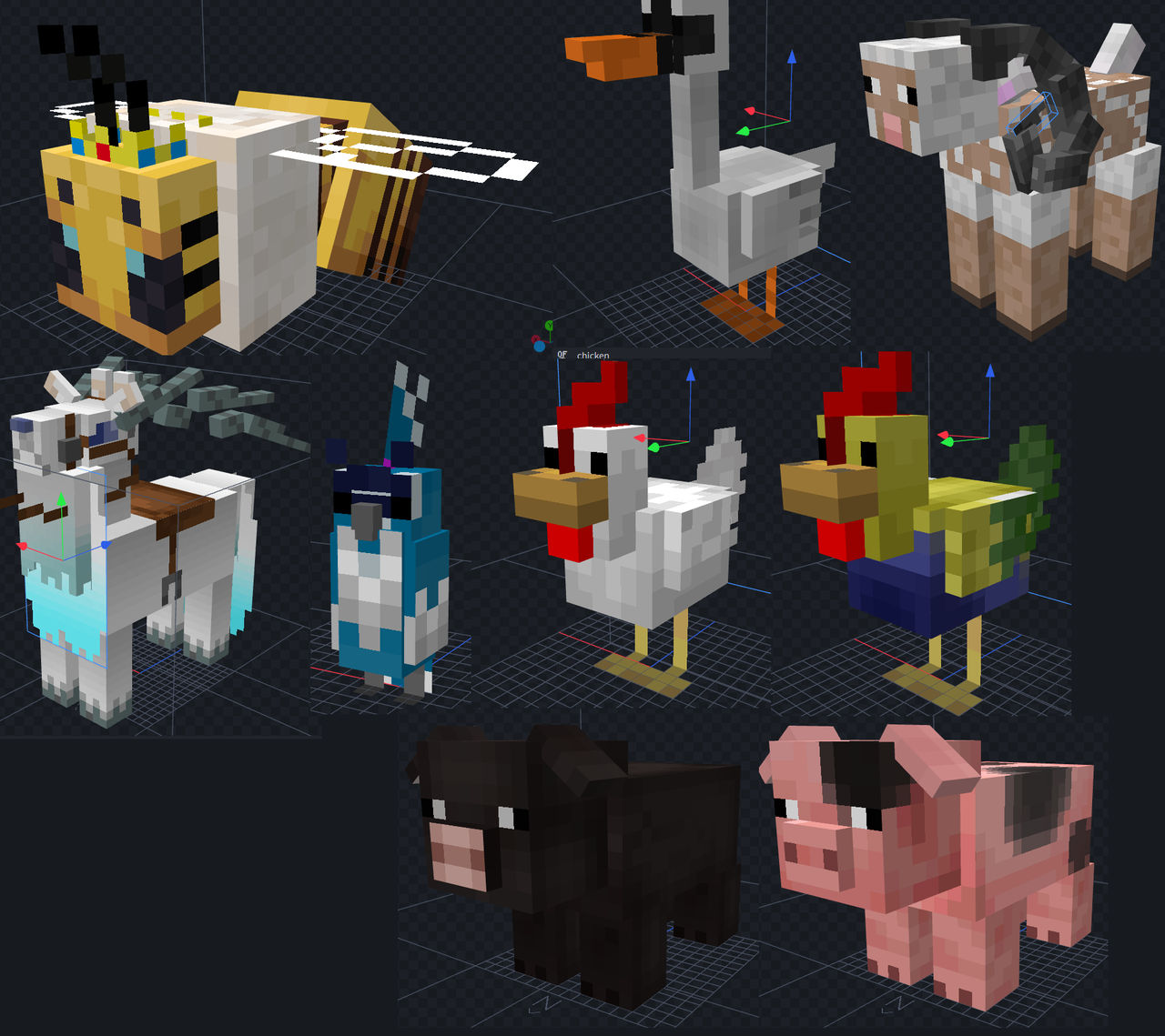 Blockbench models by Baumbs on DeviantArt