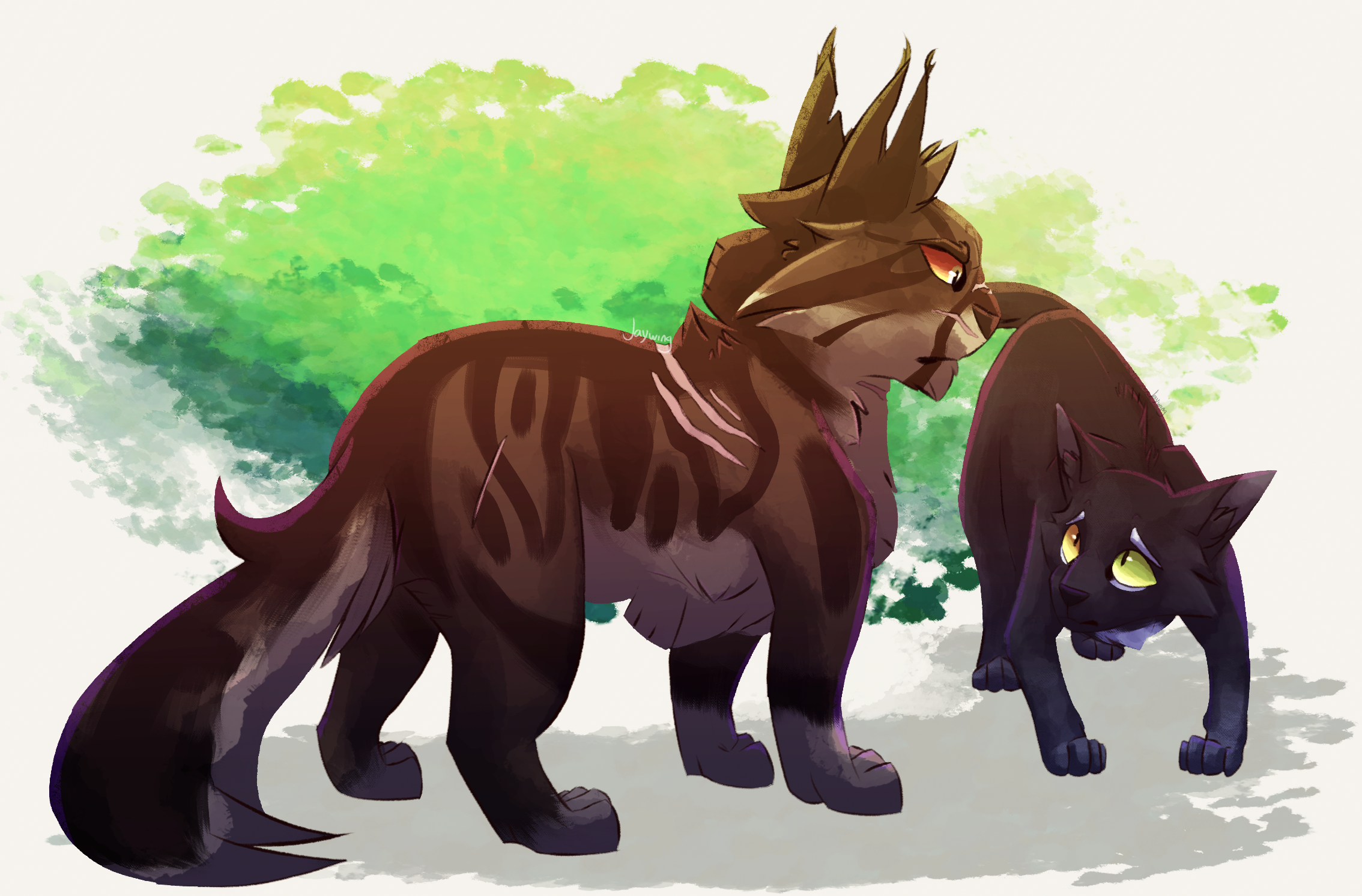 Tigerclaw and Ravenpaw