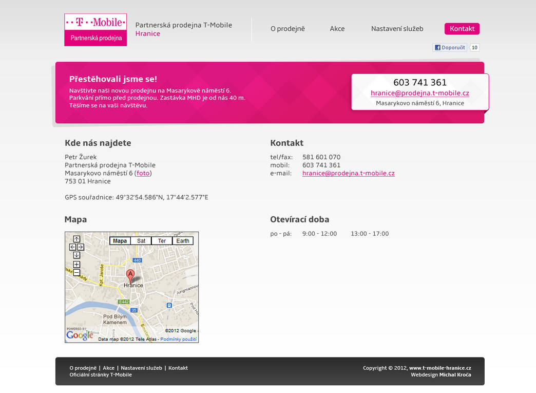 T Mobile Hranice Reseller Website By Mk Mikes On Deviantart