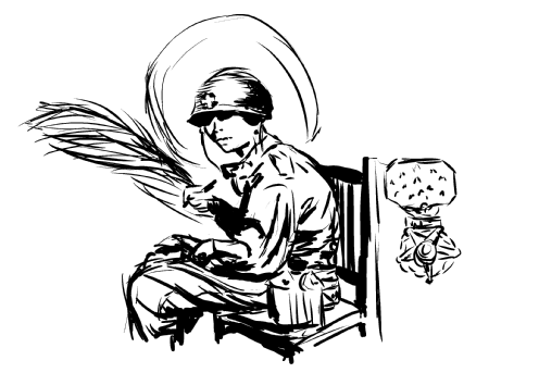 Fr Kapaun sketch