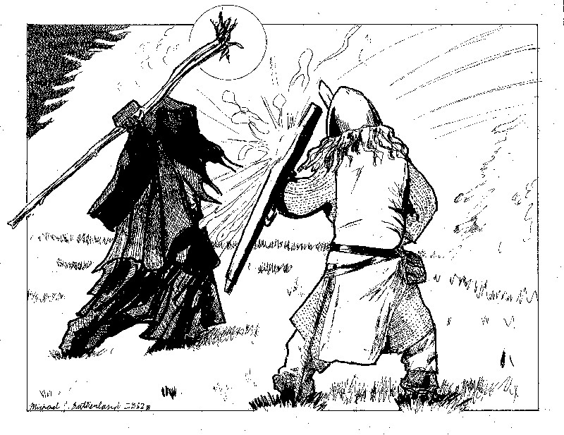 Battling the Necromancer by SudsySutherland