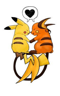 Raichu and Pikachu