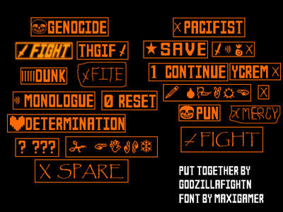 UNDERTALE Custom Buttons by GodzillaFightn on DeviantArt
