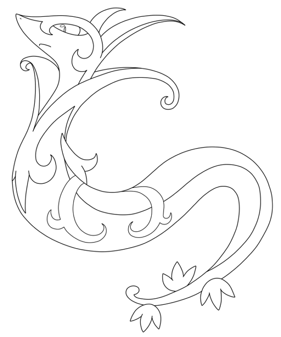 Image result for serperior lineart transparent