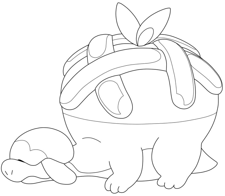 F2U Lineart - 842 Appletun by Pokemon-Lines on DeviantArt
