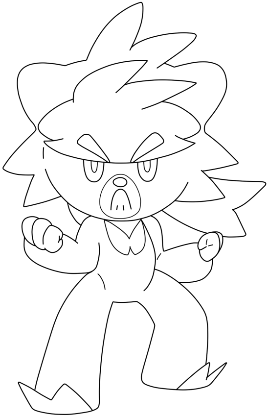 Kubfoo F2U Lineart - 891 Kubfu by Pokemon-Lines on DeviantArt
