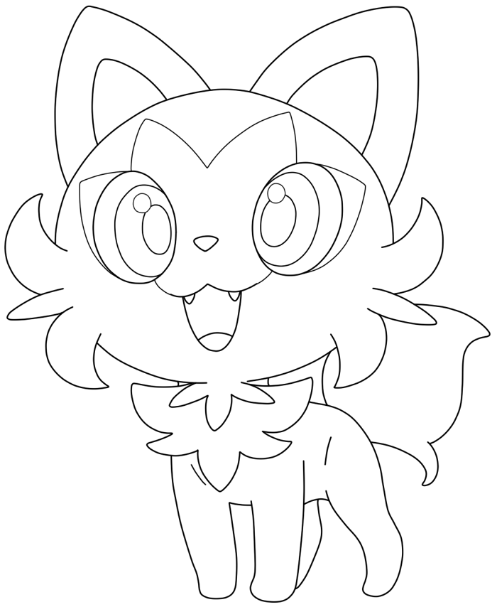 F2U Lineart - 906 Sprigatito by Pokemon-Lines on DeviantArt