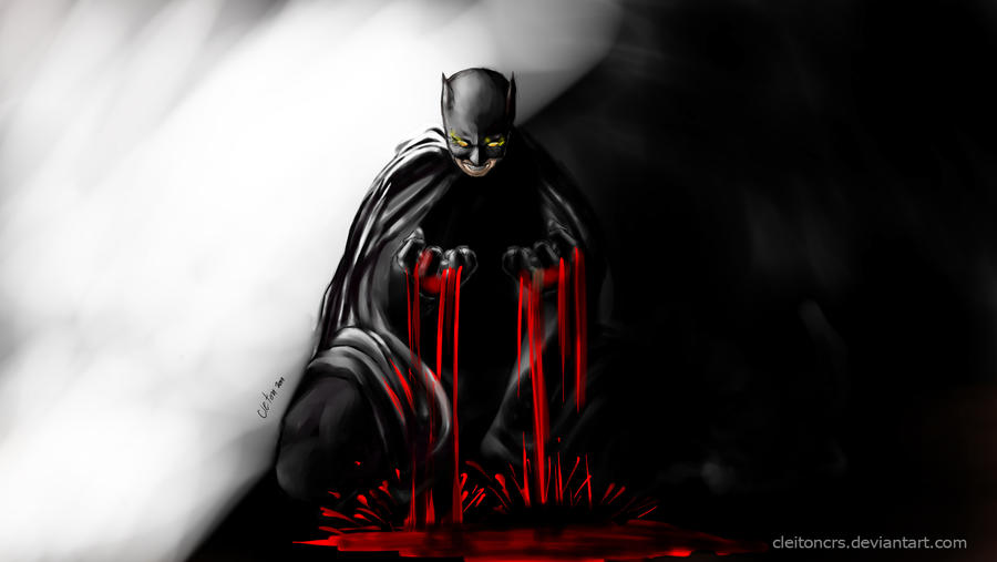 bloody batman by cleitoncrs on DeviantArt