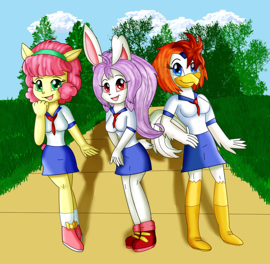Eto Rangers School Girls by KendraEevee on DeviantArt