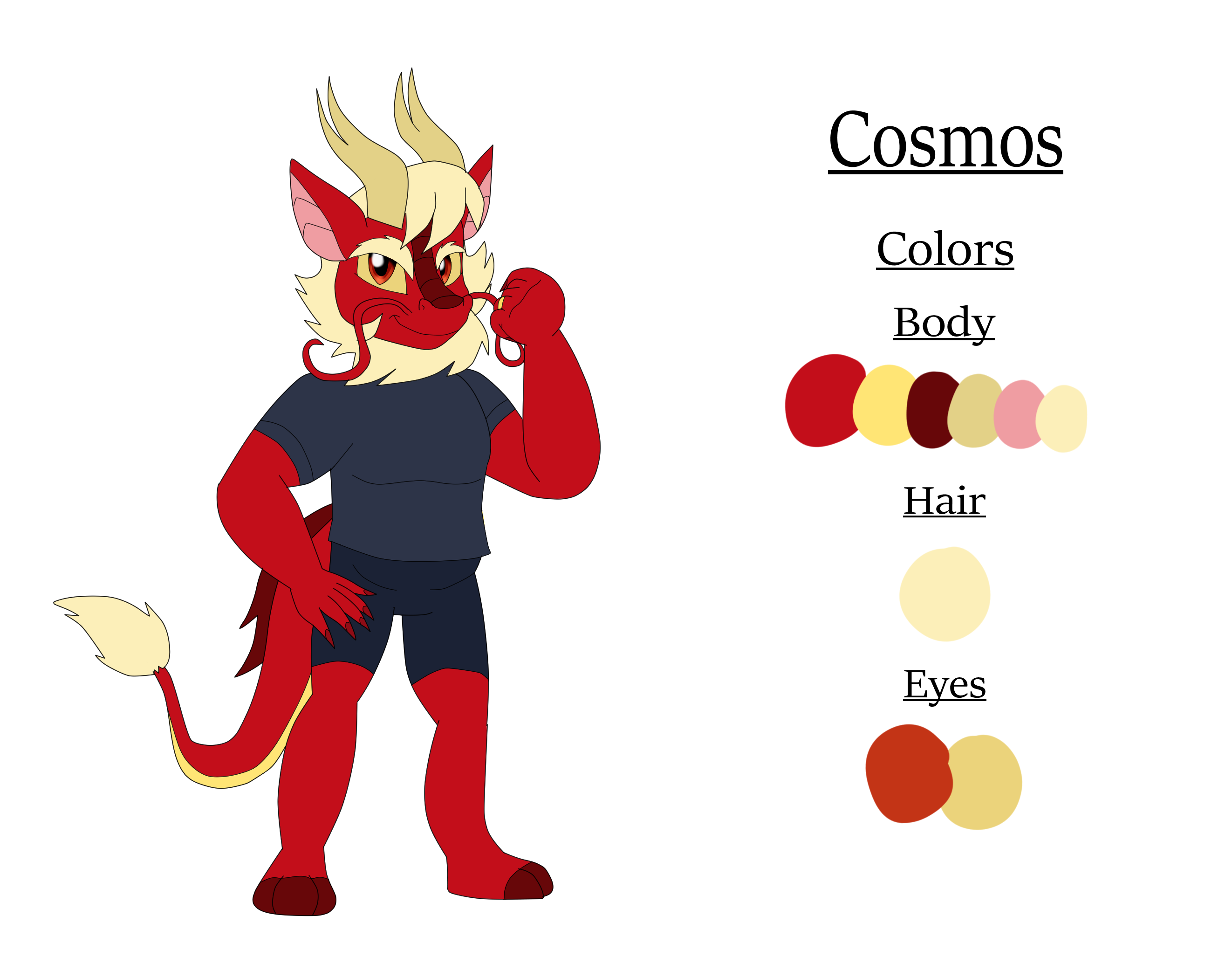 Cosmo Reference Cosmos Reference Sheet - SFW Version by KendraEevee on DeviantArt