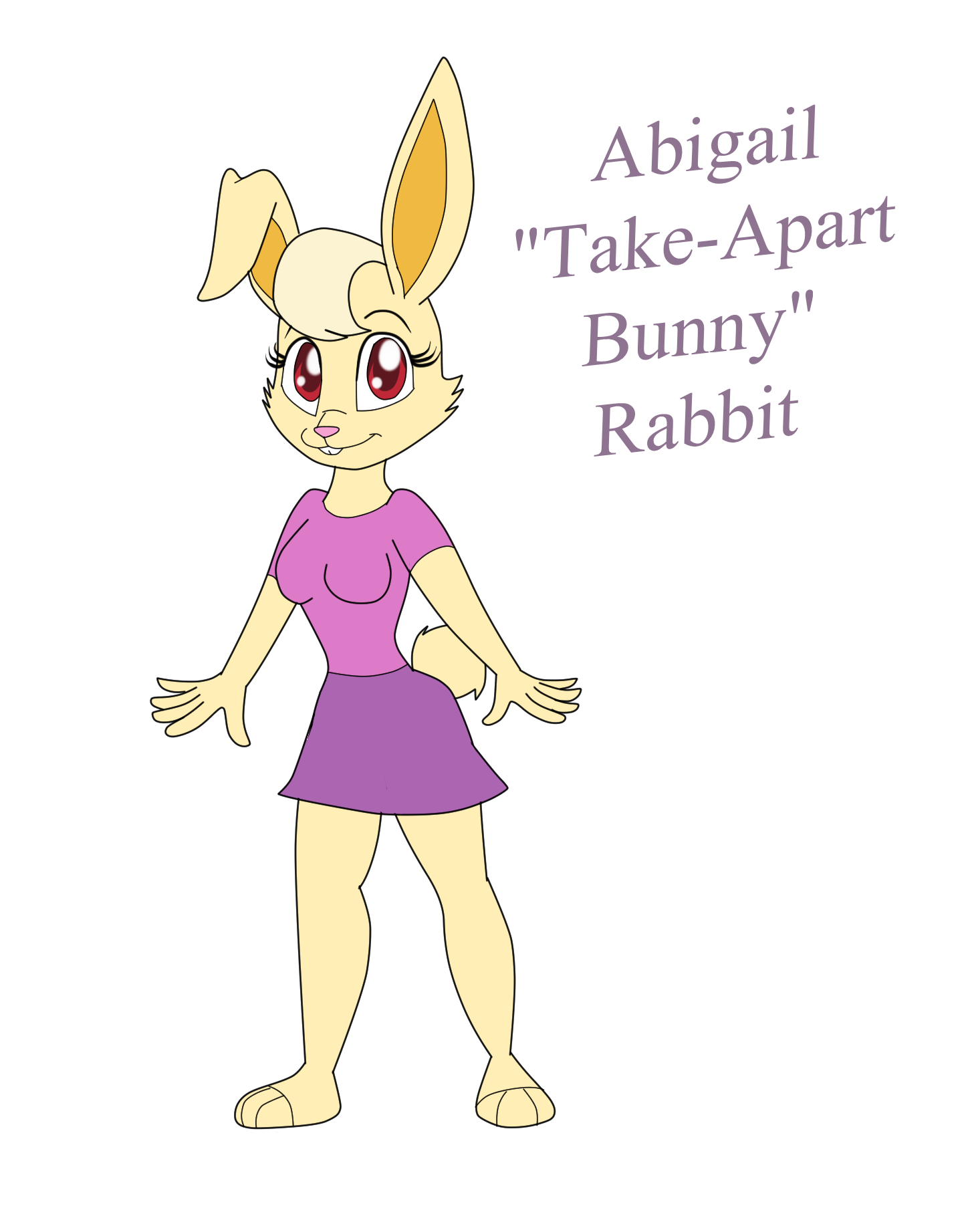Abigail 'Take-Apart Bunny' Rabbit by KendraEevee on DeviantArt