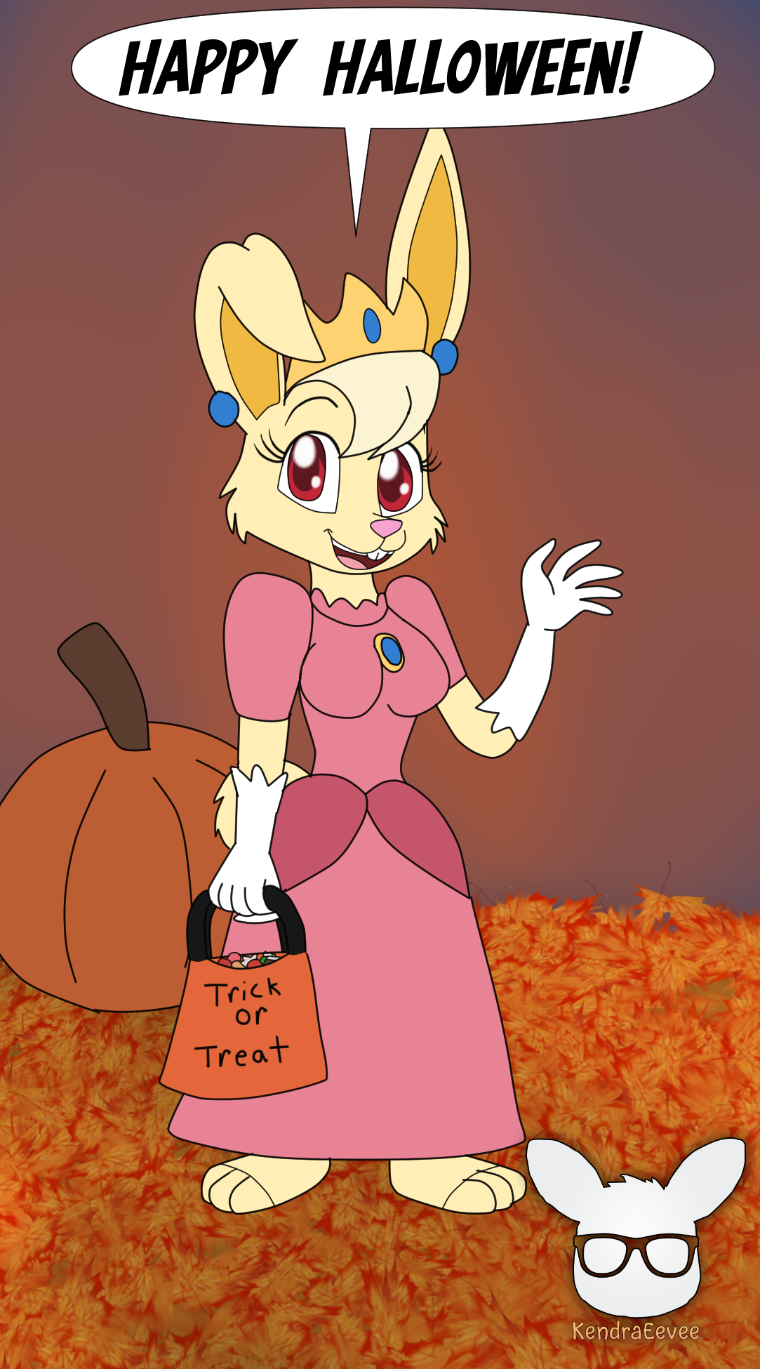 Halloween 2023 - Take-Apart Bunny as Peach by KendraEevee on DeviantArt
