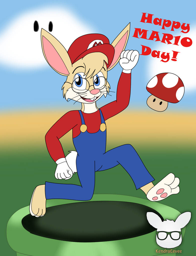 MAR10Day - Rueben Rabbit as Mario by KendraEevee on DeviantArt