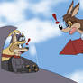 Coyote Air Pirate Girl Meets Acme Coyote Girl!