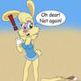Fem Fall-Apart Rabbit at the Beach