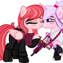 Gun Couple Kiss