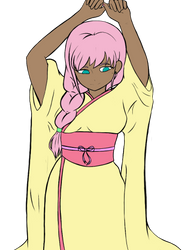 Kimono Girl Fluttershy