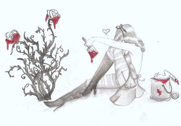 Painting the roses red by MayhemHere on DeviantArt