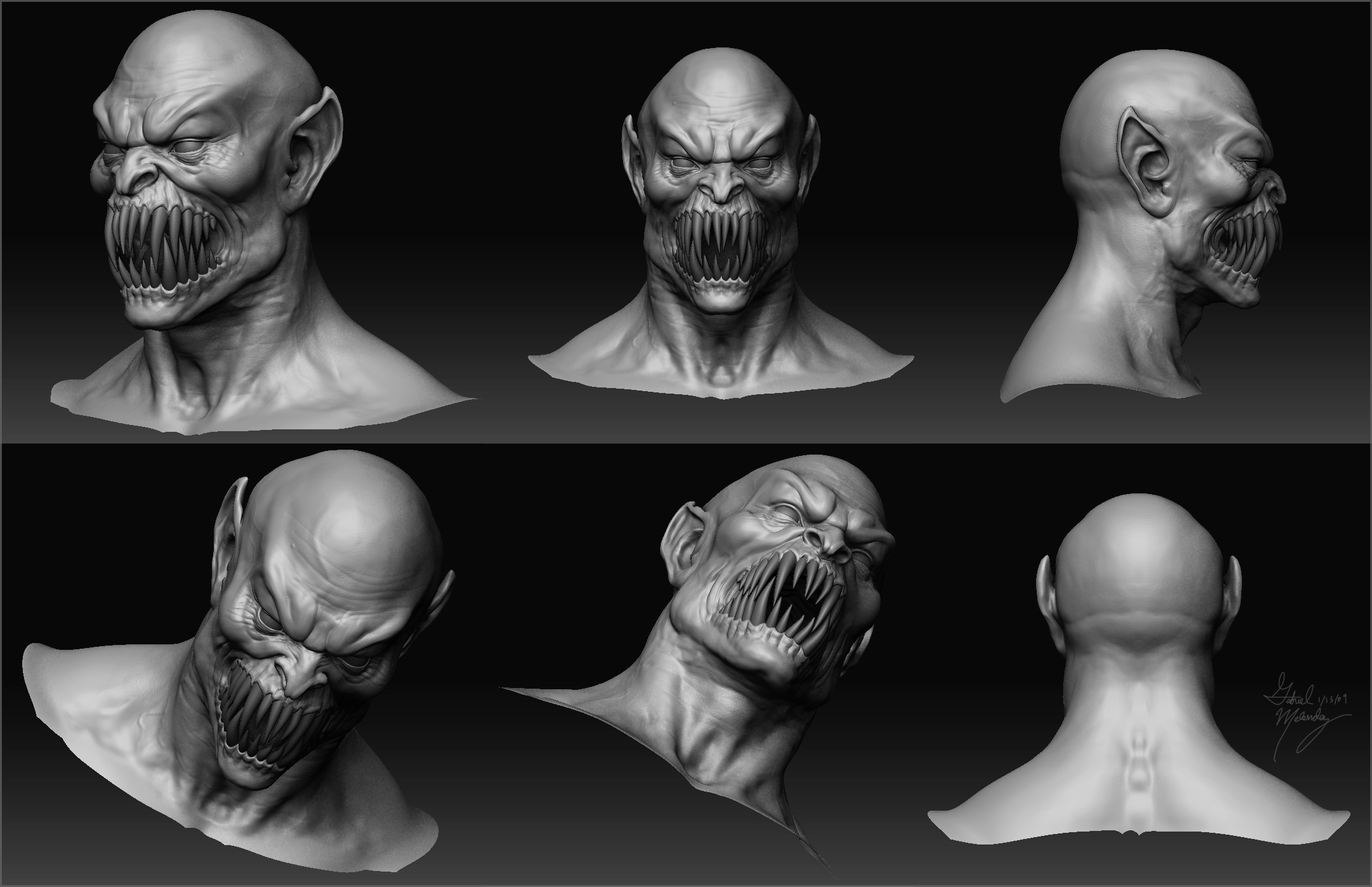 Baraka from MK2, ZBrush Art