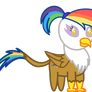 *Commission* Rainbow Feather Chibi Walking