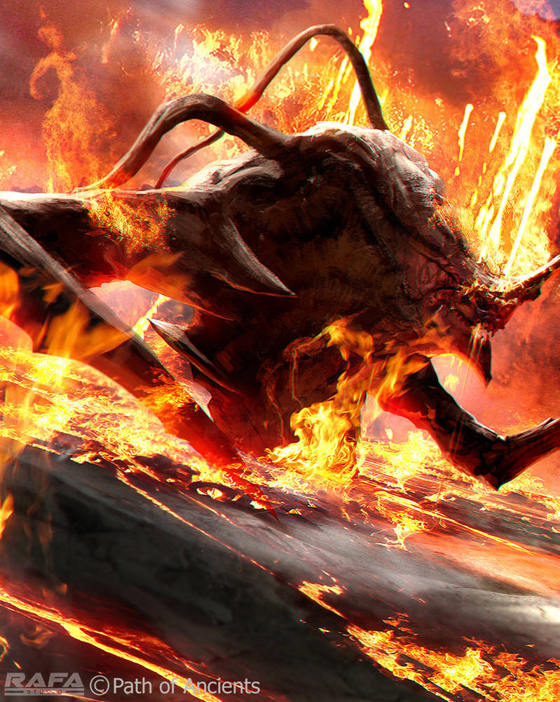 Fire Monster by TheRafaArts on DeviantArt