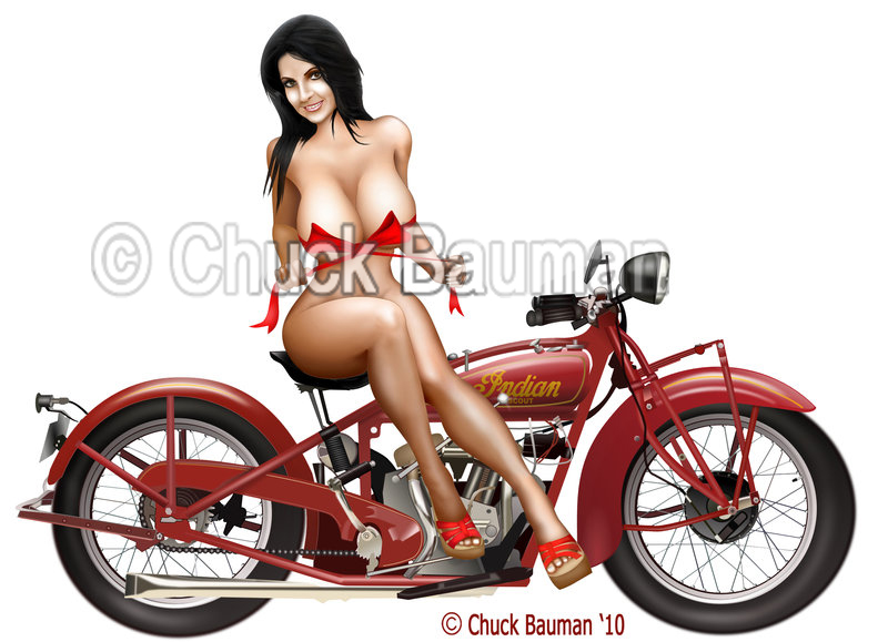 Denise Milani Biker Babe Pinup