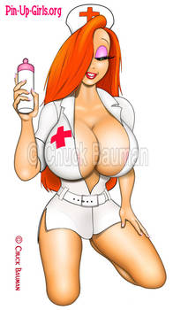 Jessica Rabbit Maternity Nurse - Got Milk?