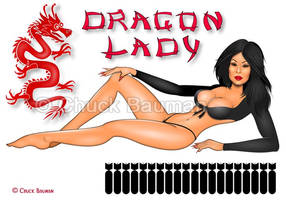 Dragon Lady Lucy Lui Bomber Nose Art Pinup Girl