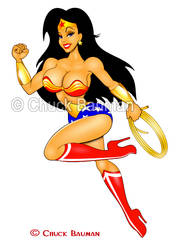 Wonder Woman comic pinup redux