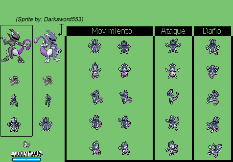 Mewtwo armor (pmd) sprites