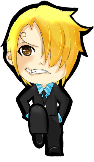 I'll kick you - Chibi Sanji