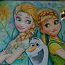 Frozen Fever color pencil