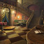 Victorian style hotel hall (project W2)