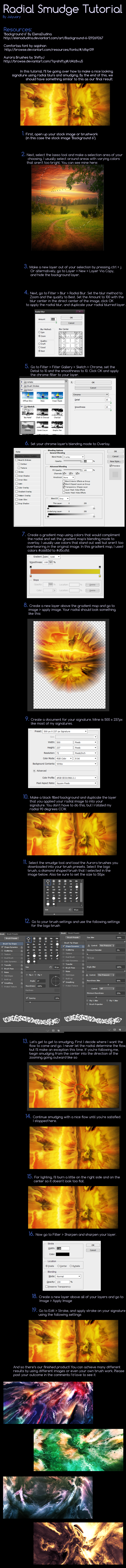 Radial Smudge Signature Tutorial