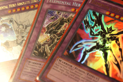 Yu-Gi-Oh! GX : Select HERO cards (t4i Rebel Test)