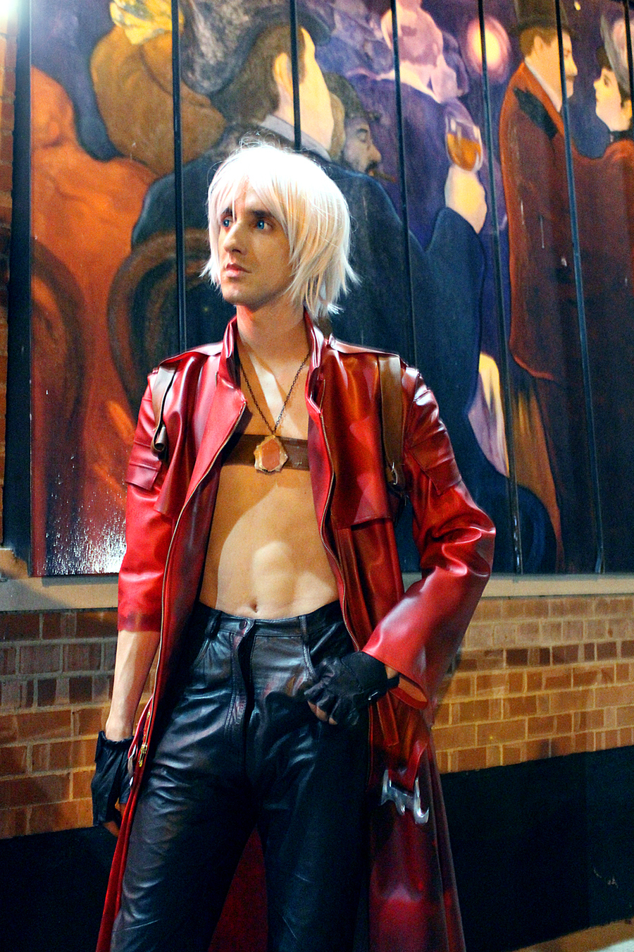 Devil May Cry 3 Dante Cosplay Costume Red Coat Gaming 