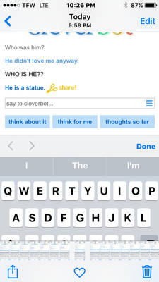 Short conversations with Cleverbot (11)