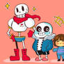 Undertal chibis skelleton bros