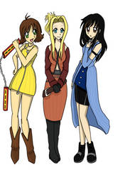 FFVIII Female Characters- Colored!
