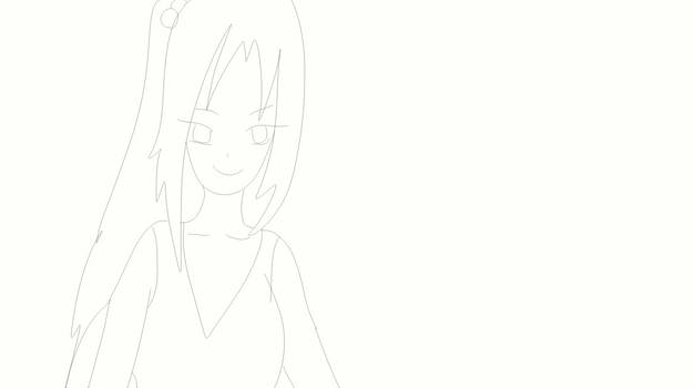 anime oc lineart