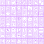 Simple Purple Social Media Buttons
