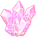 Pink Crystal Cluster by King-Lulu-Deer