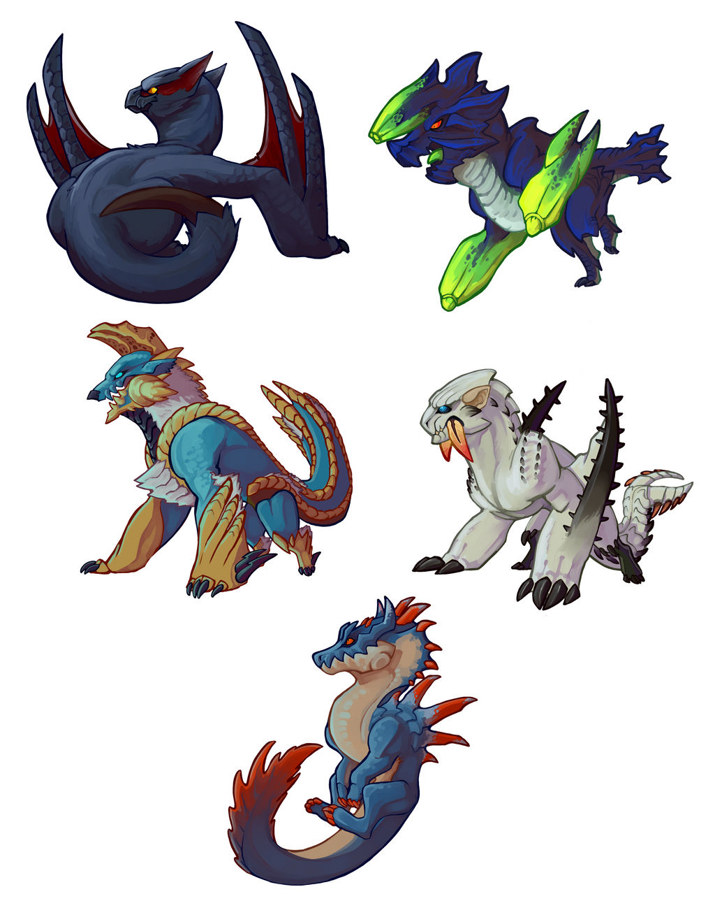 Mini Monsters Pack 1 by NyxDruid on DeviantArt