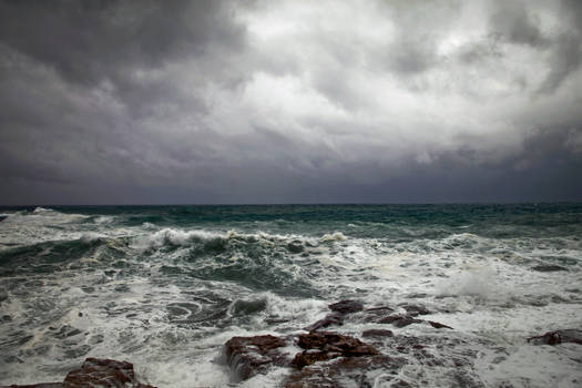 Stormy sea