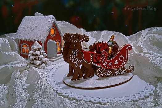 Gingerbread Sleigh and House